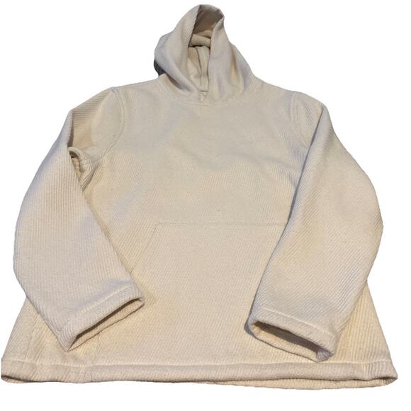 Huckberry Taylor Stitch Heavyweight Textured Hoodie Hoody Cream Men's Sz 38 Med - Picture 1 of 12